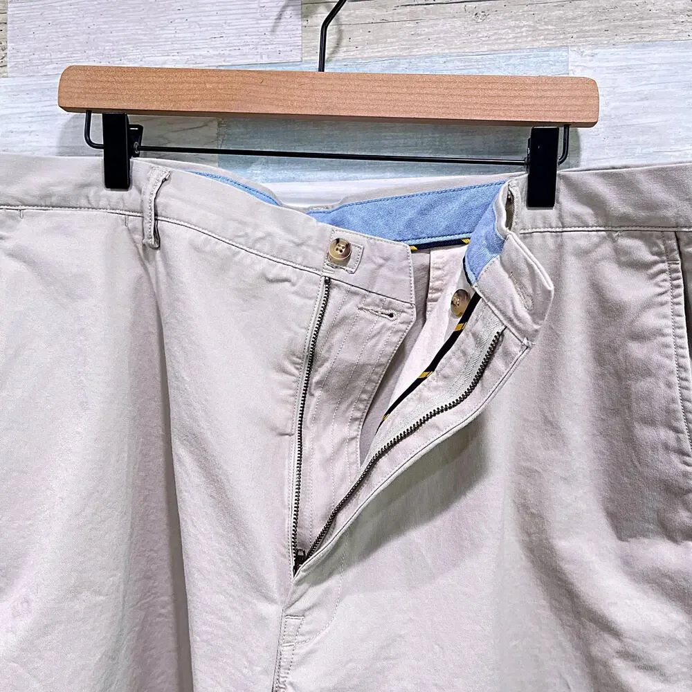 POLO Ralph Lauren Stretch Classic Fit Chino Shorts Beige Cotton Mens 44T 44 Tall